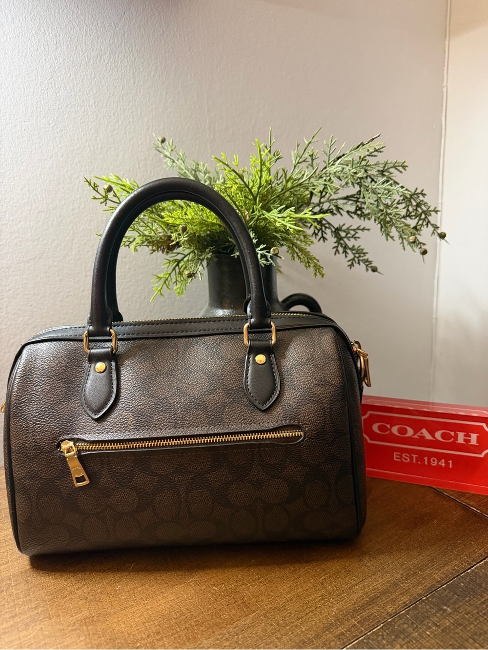 Coach Signature Rowan Crossbody/Satchel - Picture 2 of 13